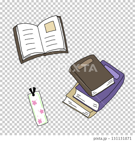 本としおりのイラスト 131131871
