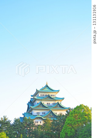 愛知県名古屋市、春の名古屋城の風景 愛知県名古屋市、春の名古屋城の風景 131131916