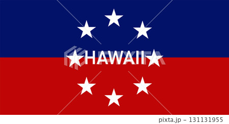 Hawaii Flag A Detailed Image of the States Banner. Flag of the Governor of Hawaii.. 131131955