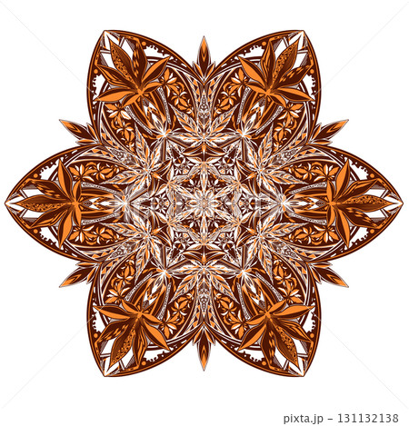 美しい紅葉をモチーフにした華やかなオレンジデザイン 131132138