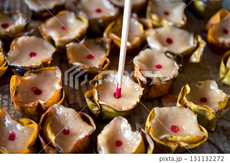 Nian gao or Chinese New Year's cake is sweet food 131132272