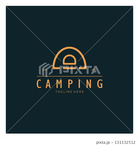 vintage and retro tent logo, camping. With tent, tree and bonfire sign. adventurers, scouts, climbers, camping equipment center vintage and retro tent logo, camping. With tent, tree and bonfire sign. adventurers, scouts, climbers, camping equipment center 131132512