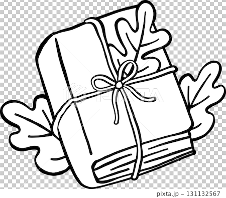 Fall Reading Autumn Bookish Outline, Book with Oak Leaves Line Art Illustration Fall Reading Autumn Bookish Outline, Book with Oak Leaves Line Art Illustration 131132567