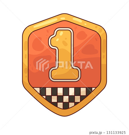 illustration of Number One Badge illustration of Number One Badge 131133925
