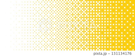 Yellow bitmap gradient texture. Fading pixelated 8 bit gradation pattern. Raster video game halfton patern. Repeating dotted dither halftone background. Vector degrading comic pop art overlay backdrop Yellow bitmap gradient texture. Fading pixelated 8 bit gradation pattern. Raster video game halfton patern. Repeating dotted dither halftone background. Vector degrading comic pop art overlay backdrop 131134176