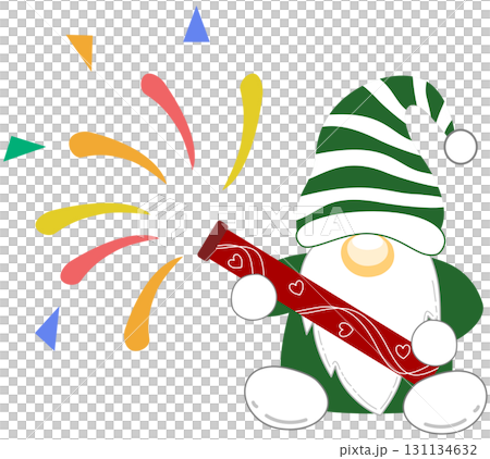 Cute Gnome Set with Holiday and Celebration Themes 131134632