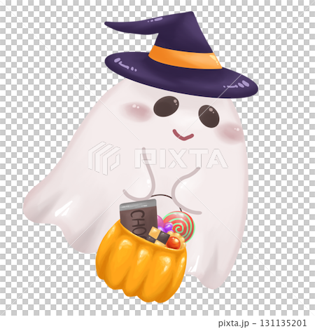 拿著糖果的萬聖節鬼魂 131135201