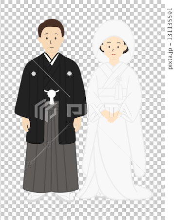 新娘和新郎,婚禮,新娘,婚禮,穿著白色婚禮和服的男士,男女 新娘和新郎,婚禮,新娘,婚禮,穿著白色婚禮和服的男士,男女 131135591