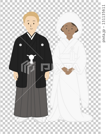 新娘和新郎,婚禮,新娘,婚禮,穿著白色婚禮和服的男士,男女 新娘和新郎,婚禮,新娘,婚禮,穿著白色婚禮和服的男士,男女 131135611