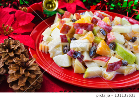 メキシコ　クリスマスのリンゴのサラダ　Ensalada de manzana navideña 131135633