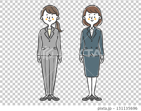 Business woman full body vector 131135696