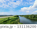 矢作川と青い空 131136200