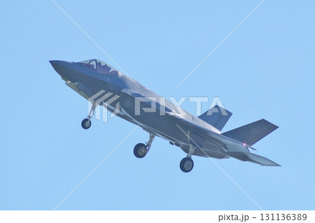 着陸態勢のF-35A　航空自衛隊　第303飛行隊　小松基地 131136389