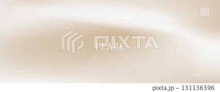 Abstract pearl cream and nacreous vector art. Minimalistic smooth ecru banner with pale sandy gradient for neutral designs Abstract pearl cream and nacreous vector art. Minimalistic smooth ecru banner with pale sandy gradient for neutral designs 131136396