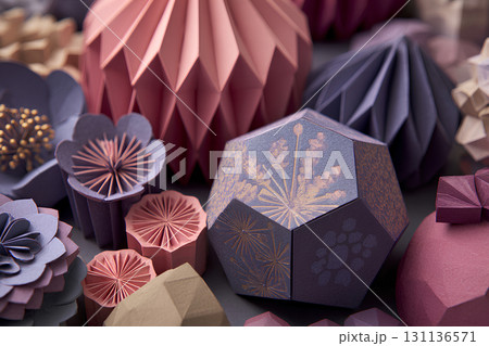 和の美しいテイストのテクスチャー（3D） 131136571