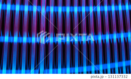 The Glass and Neon sign for Abstract Background concept 3d Rendering. 131137332