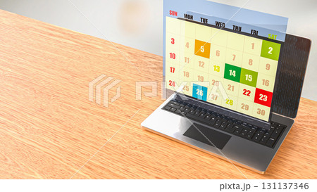 The Calendar for Business concept 3d Rendering. 131137346