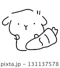 coloring page Line drawing of a bunny 131137578