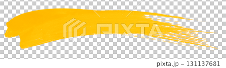 yellow watercolor background. Artistic hand paint. Isolated on transparent background. 131137681