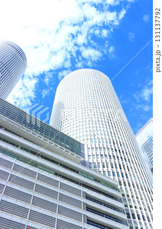 愛知県名古屋市、名古屋駅前超高層ビルの風景 愛知県名古屋市、名古屋駅前超高層ビルの風景 131137792