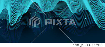 Abstract technology or business background for science presentation 131137903