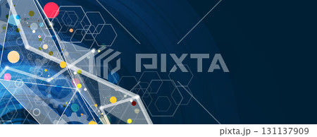 Abstract technology or business background for science presentation 131137909