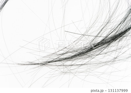白背景に抜けた髪の毛 131137999