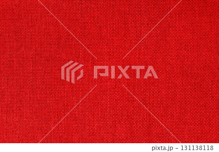 Dark red linen fabric cloth texture background, seamless pattern of natural textile. 131138118