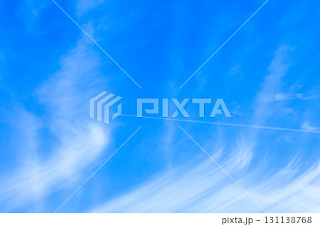 青空と雲とひこうき雲 青空と雲とひこうき雲 131138768