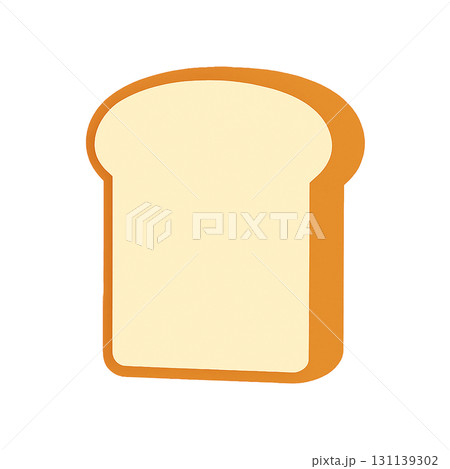 シンプルでかわいい食パンのイラスト 131139302