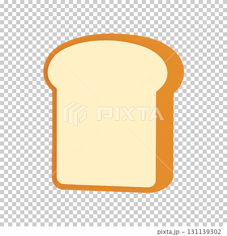 シンプルでかわいい食パンのイラスト 131139302