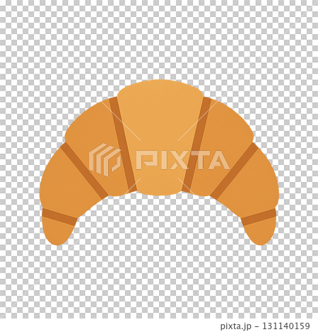 Croissant illustration PNG cutout bread material 131140159