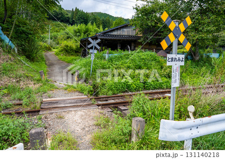 第4種踏切　芸備線村上踏切　広島県庄原市東城町 131140218