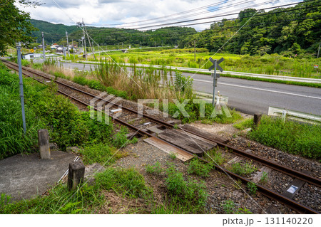 第4種踏切　芸備線村上踏切　広島県庄原市東城町 131140220