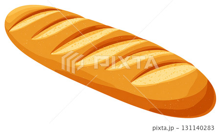 フランスパン バゲット イラスト PNG切り抜き パン素材  131140283