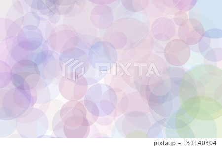 ラベンダーカラーの重なり丸模様背景（あじさい） 131140304