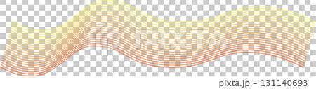 Beautiful line wave gradient background material, orange yellow simple illustration, vector png transparent 131140693