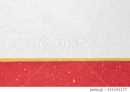 縦でも使える和紙の紅白の背景 131141177