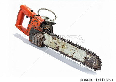 a chainsaw isolated 131141204