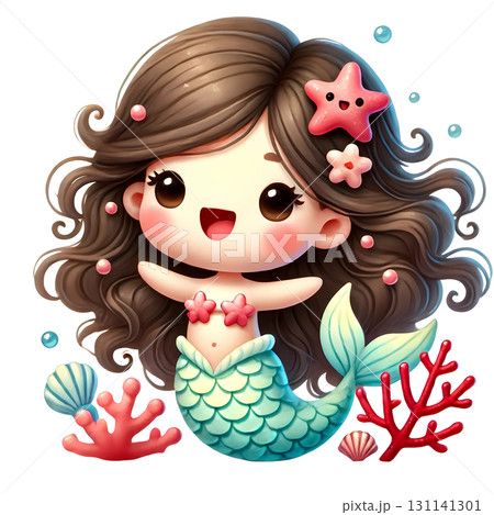 cute mermaid  131141301