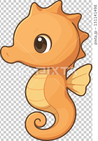 かわいいタツノオトシゴのイラスト 131141498