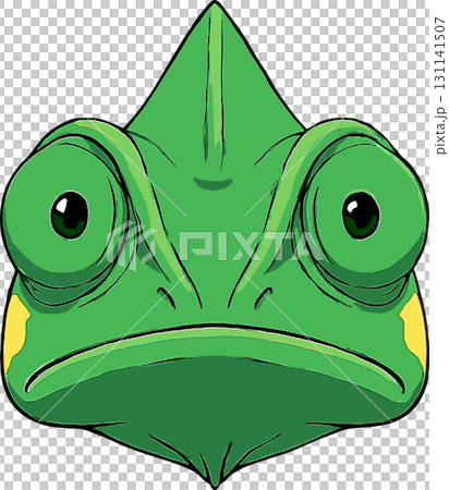 カメレオンの顔のイラスト 131141507