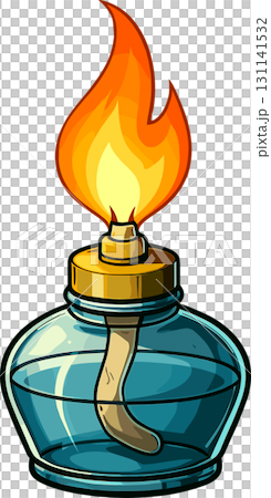 Illustration of alcohol lamp Illustration of alcohol lamp 131141532