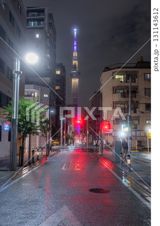《東京都》錦糸町から眺めるスカイツリーの夜景 131143612