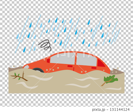 水没する車 131144124