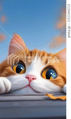猫の癒し系イラスト / Cat - Healing & Cute Illustration 131144213