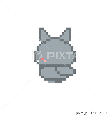 横向きコウモリのドット絵 横向きコウモリのドット絵 131144393