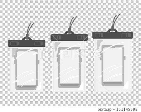 スマートフォン　防水ケース　イラストセット 131145398