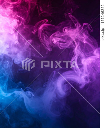 Abstract Pink and Blue Smoke Plumes in Dark Background with Dynamic Swirling Motion and Vaporous Effect Abstract Pink and Blue Smoke Plumes in Dark Background with Dynamic Swirling Motion and Vaporous Effect 131146222