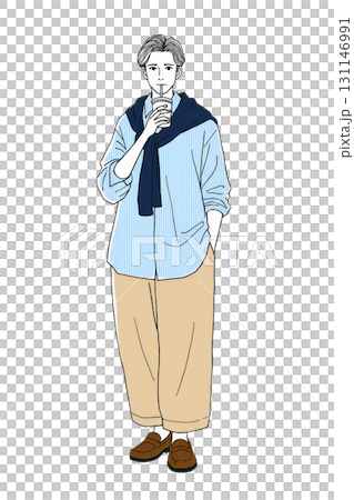 シャツとローファー 131146991